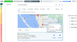 Local Pack Keyword SERP HTML