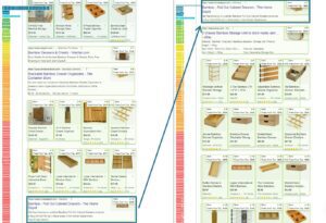 Show change comparing SERP HTML